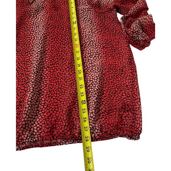 Lane Bryant Multicolor Sheer Blouse Women Top Plus Size 18-20 | 57-3 - Picture 6 of 6